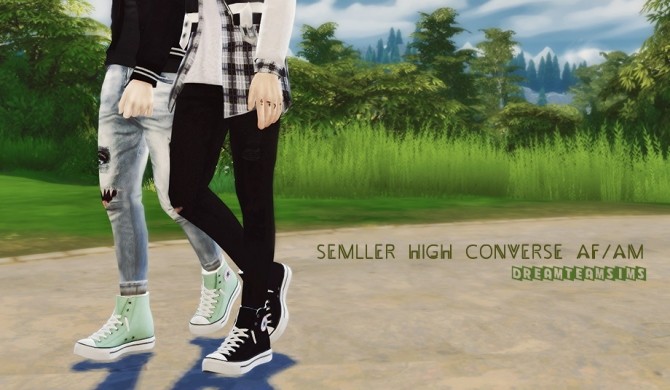 Semller High Tops AM/AF at Dream Team Sims » Sims 4 Updates