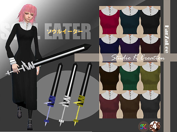 Sims 4 Updates: Studio K-Creation - Clothing, Female : Crona Soul Eater out...