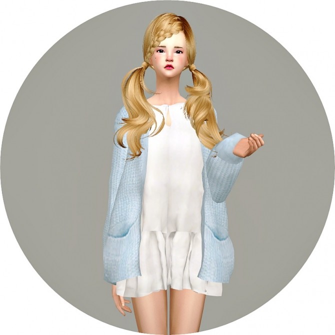 Sims 4 Spring Dress With Cardigan short version at Marigold