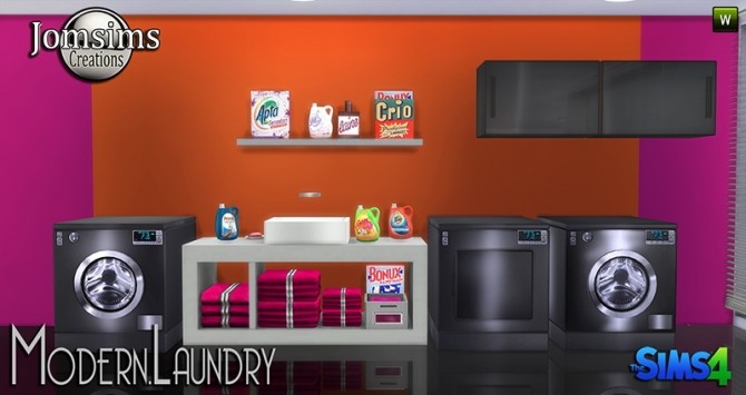 Sims 4 Modern Laundry at Jomsims Creations