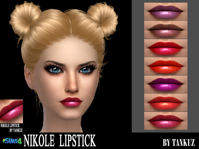 Sims 4 Nikole Lipstick at Tankuz Sims4