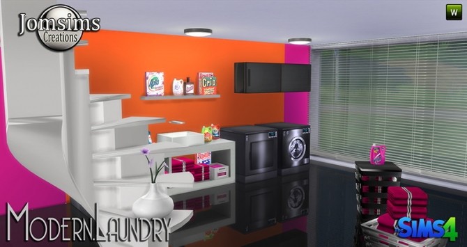 Sims 4 Modern Laundry at Jomsims Creations