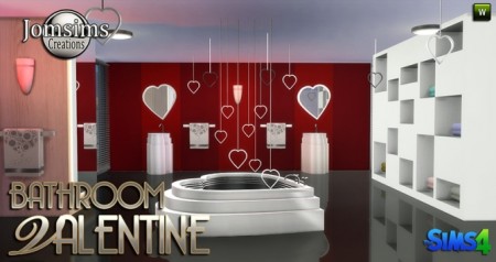 Valentine bathroom at Jomsims Creations