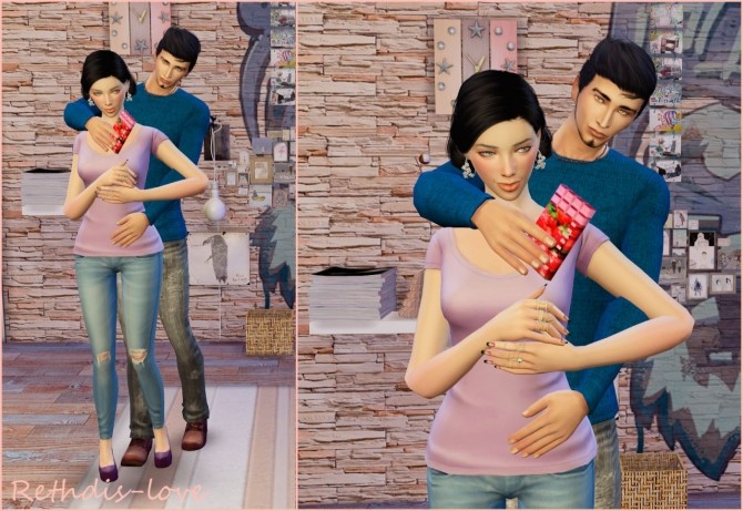 Sims 4 Be my Valentine Poses at Rethdis love