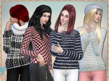 Fascino Sweaters by Simlark at TSR » Sims 4 Updates