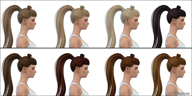 Sims 4 Candy Hair Retexture at Simista