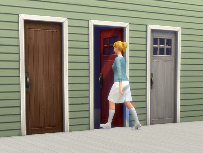 Sims 4 Mega Budget / Delite Door Add Ons by plasticbox at Mod The Sims
