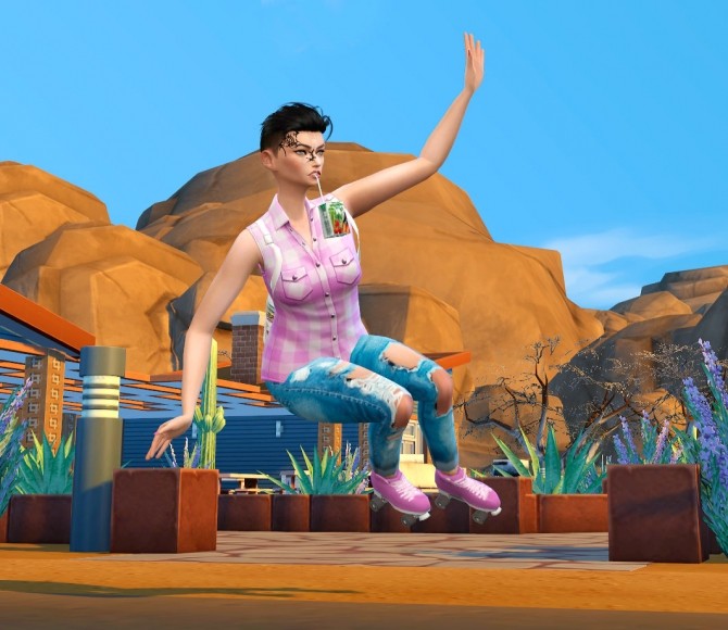 Sims 4 Rollers pose at Rethdis love