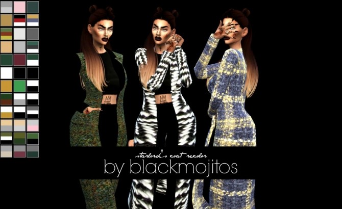 Sims 4 Starlord’s Georgia coat at BlackMojitos
