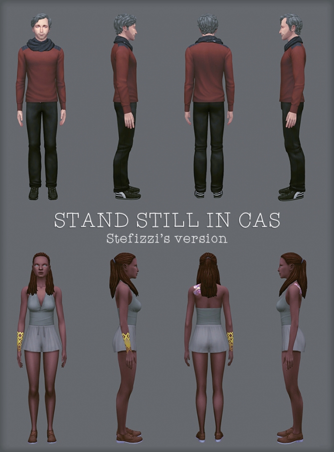 Stand Still in CAS poses at Stefizzi » Sims 4 Updates
