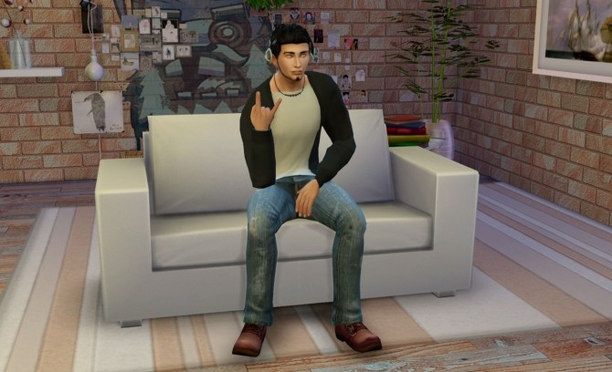 Sims 4 Listening music poses at Rethdis love