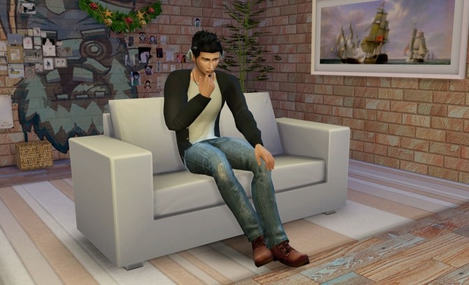 Sims 4 Listening music poses at Rethdis love