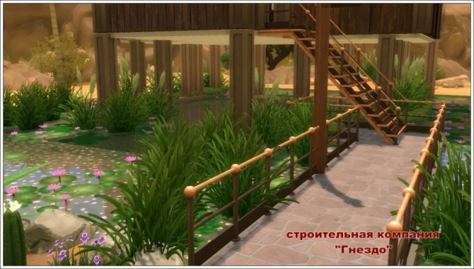Sims 4 Home on pilings at Sims by Mulena