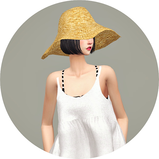 Sims 4 Wide Floppy Hat at Marigold