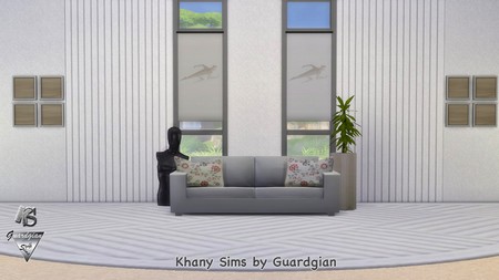 Sims 4 LILIANE walls by Guardgian at Khany Sims