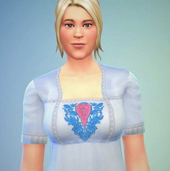Sims 4 Nightgown Edwina 4 recolours of Kiara’s Edwardian dress at Budgie2budgie