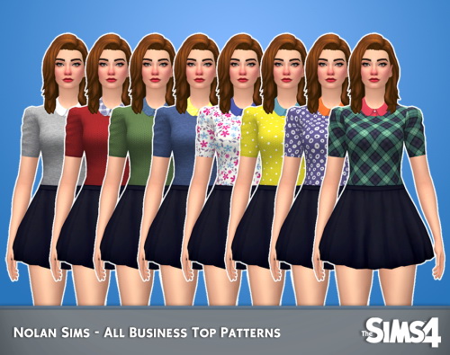 Sims 4 All Business top at Nolan Sims