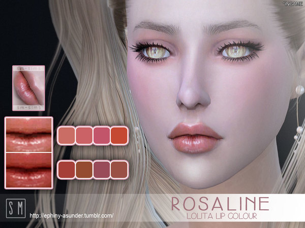 Sims 4 Rosaline Lolita Lip Colour by Screaming Mustard at TSR