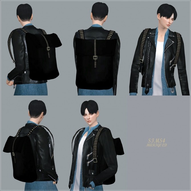 Sims 4 Male Backpack at Marigold