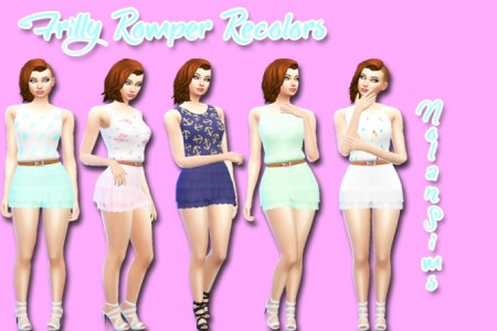 Nolan Sims Frilly Romper Recolors by Moonlight-Simss at SimsWorkshop