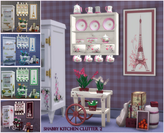 Sims 4 Shabby Kitchen Clutter 2 at pqSims4