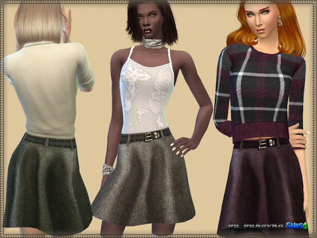Sims 4 Tweed Skirt at Bukovka
