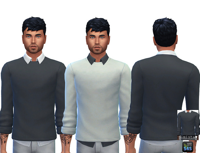 Sims 4 Ym Sweater Shirt Recolours at Simista