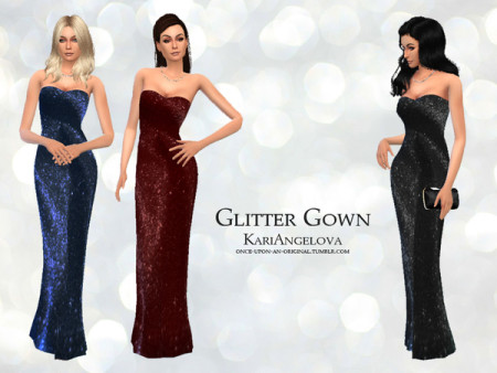Glitter Gown by KariAngelova at TSR