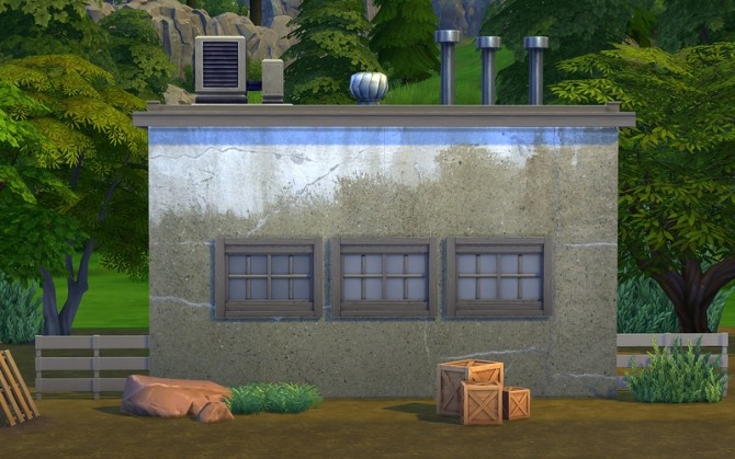 Sims 4 Mural Factory walls by ihelen at ihelensims