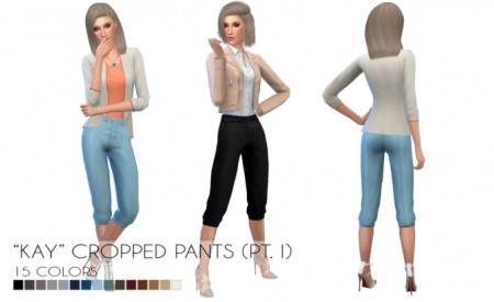 Kay cropped pants Pt. I at Porcelain Warehouse