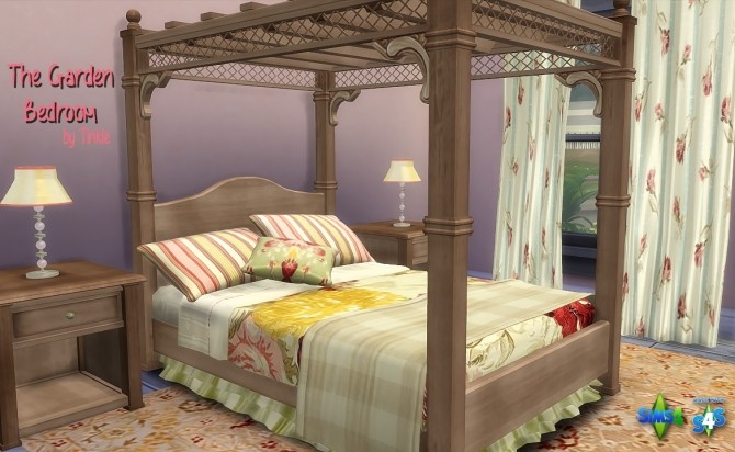 Sims 4 The Garden Bedroom at Tinkerings by Tinkle