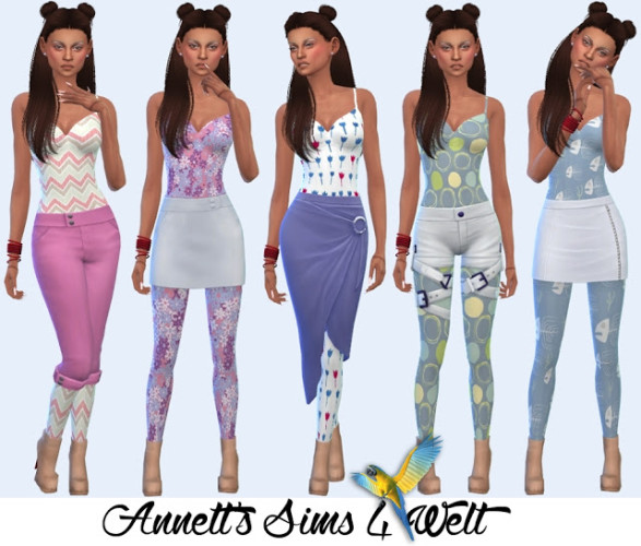 Accessories Jumpsuits At Annetts Sims 4 Welt Sims 4 Updates