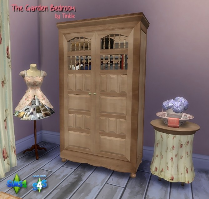 Sims 4 The Garden Bedroom at Tinkerings by Tinkle