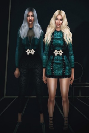 FRS & Salem 2 dresses and 2 jumpsuits at Fashion Royalty Sims