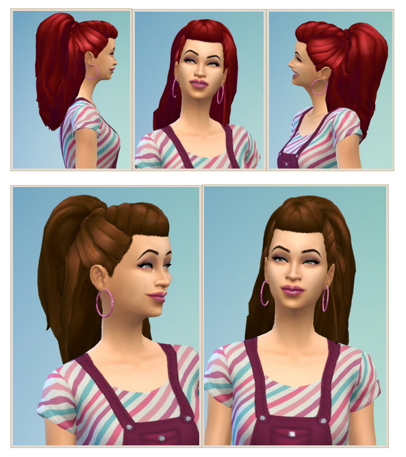 Sims 4 Marimar Hair at Birksches Sims Blog