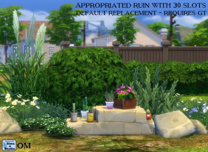Sims 4 EAs GT Appropriated Ruin with 30 slots by OM at Sims 4 Studio