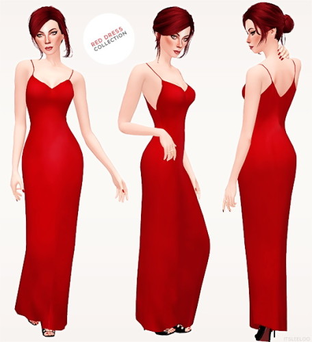 RED DRESS COLLECTION 5 at Leeloo » Sims 4 Updates