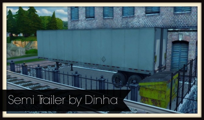 Sims 4 Semi Trailer at Dinha Gamer