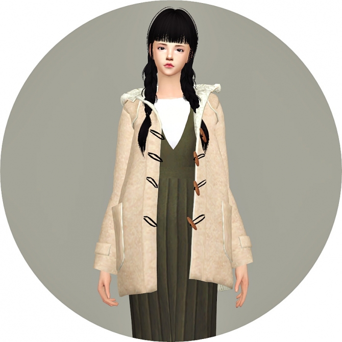 ACC Hood Duffle Coat at Marigold » Sims 4 Updates