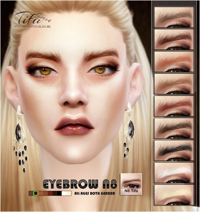 Sims 4 Eyebrows N8 at Tifa Sims