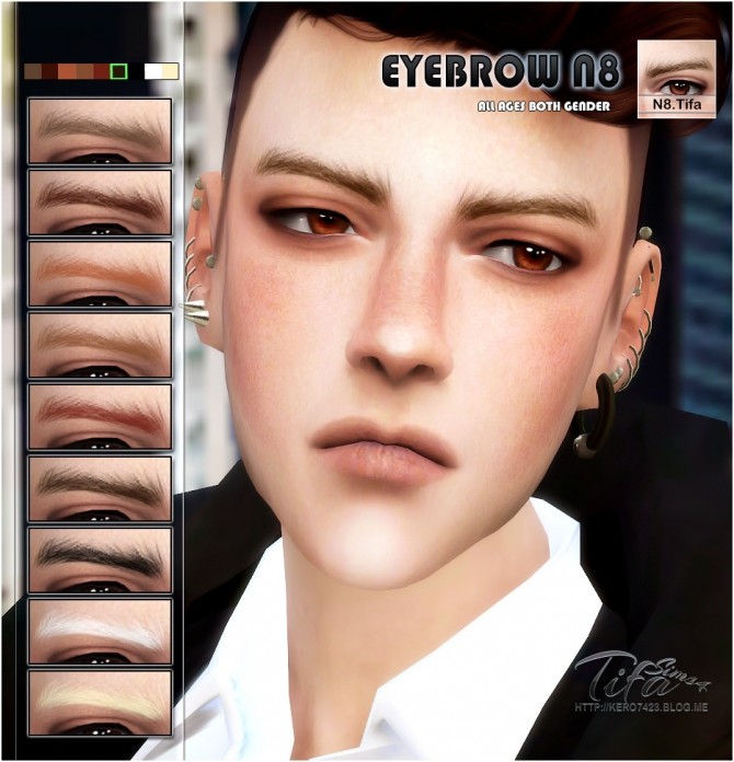 Sims 4 Eyebrows N8 at Tifa Sims