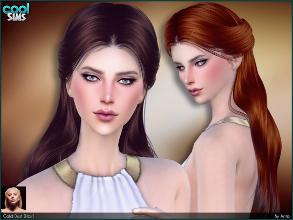 Sims 4 Gold Dust hair by Anto at TSR