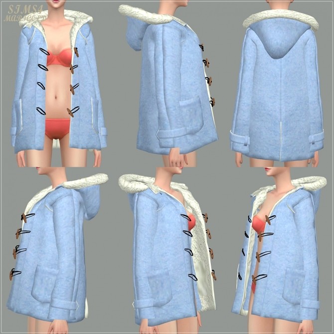 Sims 4 ACC Hood Duffle Coat at Marigold
