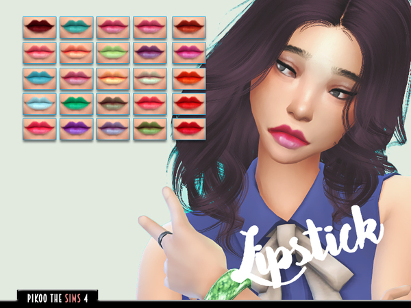 Sims 4 Lipstick 02 by Pikoo at TSR