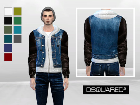 The Icon Denim And Leather Jacket by McLayneSims at TSR