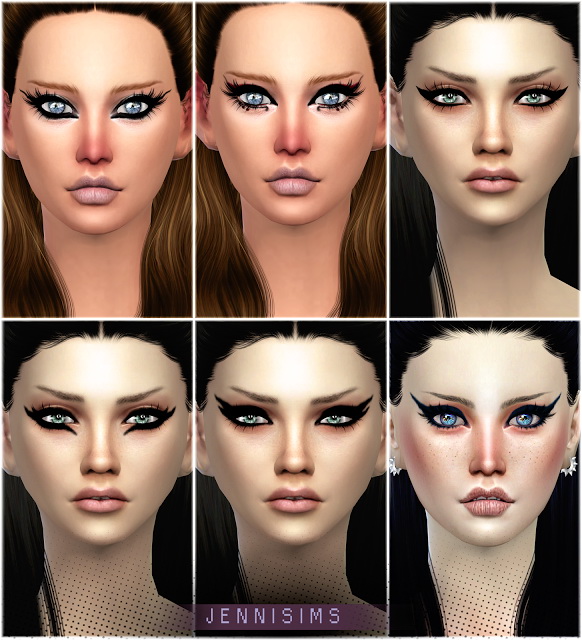 Sims 4 Exotic Eyeliners Vol4 at Jenni Sims