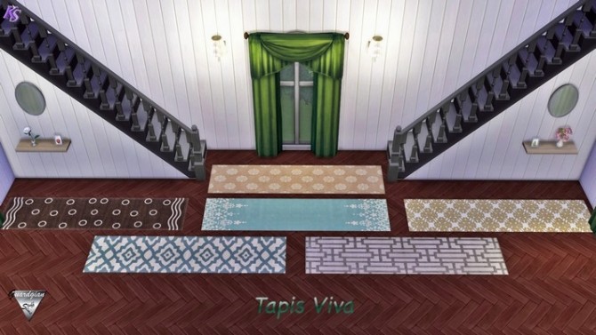 Sims 4 NOVA and VIVA rugs by Guardgian at Khany Sims