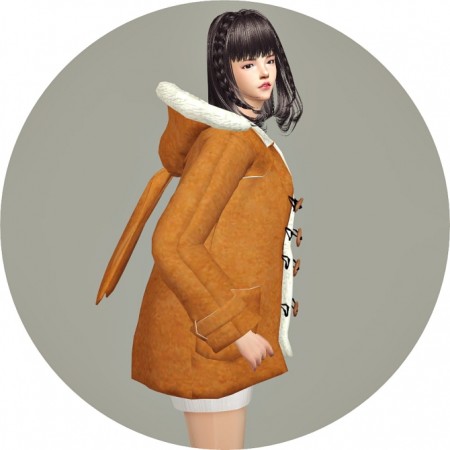 ACC Rabbit Hood Duffle Coat at Marigold » Sims 4 Updates