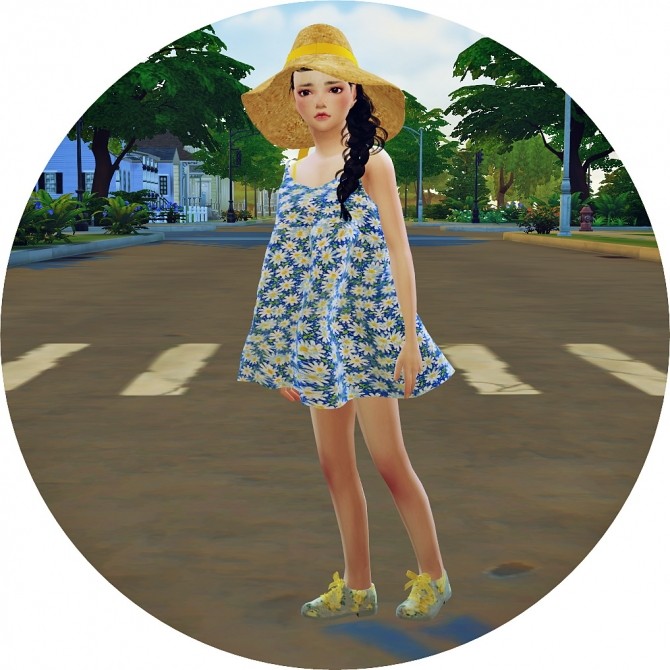 Sims 4 Child Loose fit Mari Dress at Marigold