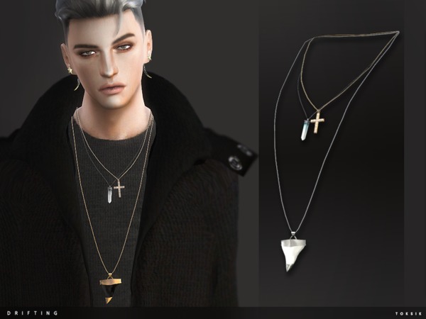 Sims 4 Drifting Necklace by toksik at TSR